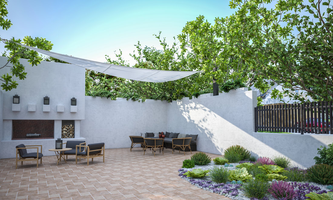 Outdoor patio concrete Lake Havasu AZ